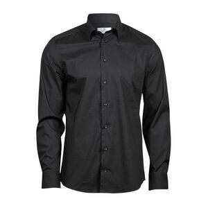 Tee Jays Mens Stretch Shirt / Black